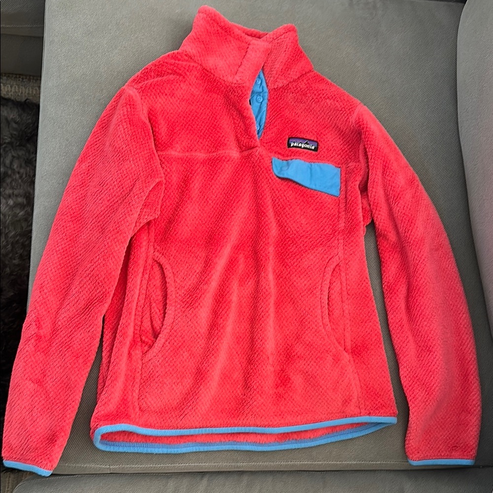 Patagonia Red/Pink Fleece pullover